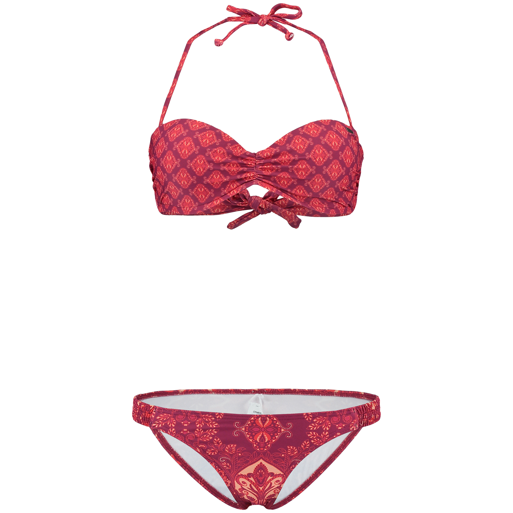 Oneill Molded Wire Bandeau Bikini Red Bikini Bikinitfi 5542