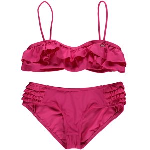 Morro Ruffle Bikini Pink Bikinis